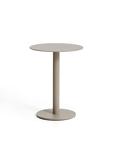 Уличный столик Asinara из бежевого алюминия, диаметр 40 см
