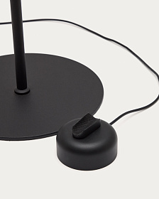 Напольный светильник Orey из черного металла с многопозиционным точечным светильником