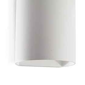 SOLE Белый круглый настенный светильник 1xGU10