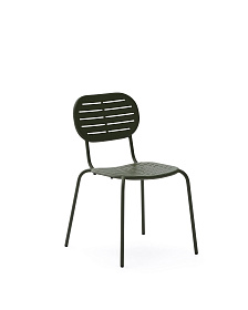 Уличный стул Brai из зеленой оцинкованной стали