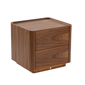 Прикроватная тумбочка 7165/MB2316NS из орехового дерева с подсветкой