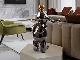 Conejo Декоративная фигура medium серый/оранжевый