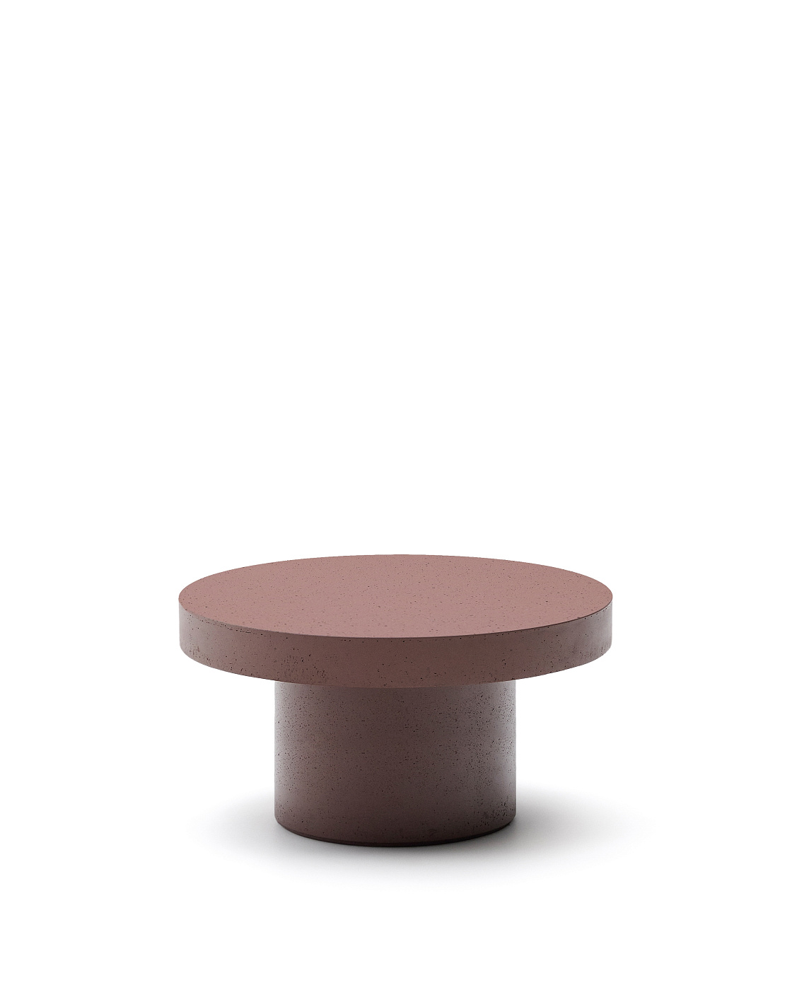 Aiguablava Журнальный столик терракотовый цементный Ø90 см
