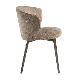 Стул 4240 с обивкой из коричневой мраморной ткани