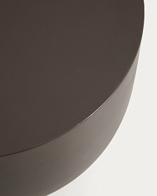 Уличный столик Garbet из коричневого бетона, диаметр 60 см