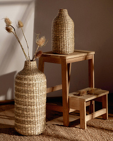 Umma Маленькая бамбуковая ваза из натуральных волокон в натуральной отделке