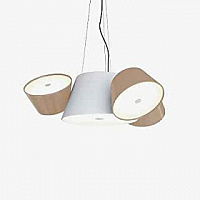 Подвесной светильник Tam Tam Mini белый - коричневый