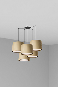 Подвесной светильник Samba черный/зеленый 5L