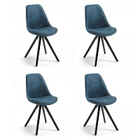 4 стула Lars (комплект) темно-синий