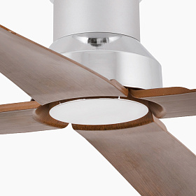 Потолочный вентилятор Winche LED хром/коричневый