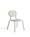 Уличный стул Brai из оцинкованной стали бежевого цвета