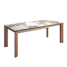 Раздвижной обеденный стол 1118/MC1863DT из мраморной керамики