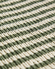 Подушка для стула Dirome в зеленую полоску, 100% ПЭТ, 40 x 40 см