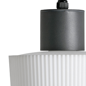 Подвесной светильник Muffin основание серое, абажур белый