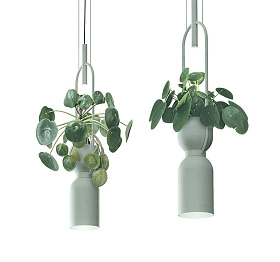 Подвесной светильник кашпо Oxygen белый