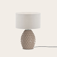 Настольная лампа Cactus NAC135/1 белый металл с абажуром 801011/31