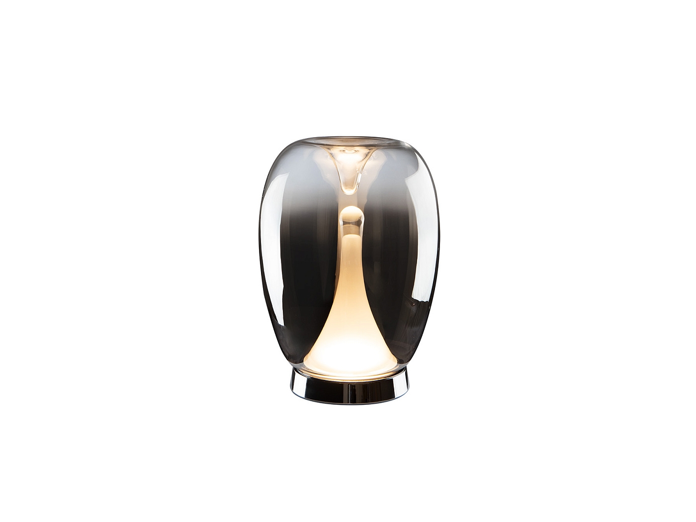 Suspiro Настольная лампа хром/дымчатый