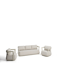 Комплект садовой мебели Tamaris из алюминия цвета экрю