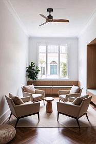 Потолочный вентилятор JUST FAN XS  черный/дерево Ø910mm 