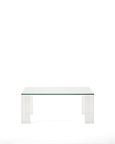 Журнальный столик Adularia из стекла прозрачного цвета 85 x 85