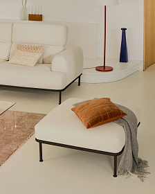 Пуф для ног Aurum цвета экрю 85 x 85 см