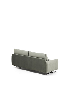 Двухместный диван Veliro из зеленого бархата, 210 см