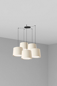 Подвесной светильник Conga белого цвета 5L
