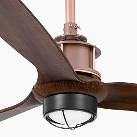 Потолочный вентилятор Just Fan LED медный/деревянный