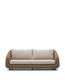 3-местный диван Meria из искусственного ротанга 208 см