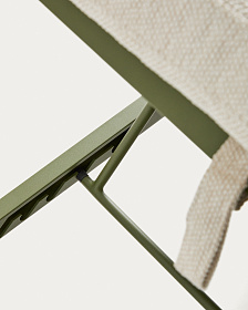 Шезлонг Kionia из зеленого алюминия