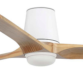 Потолочный вентилятор HEYWOOD TUB L Ш1320 белый/сосна 3P LED 10W TUYA
