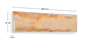 Абстрактная картина Selnar желтая 182 x 47 см