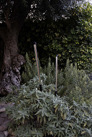 Лампа Bambou 1068 с шипом черная LED 8W 2200K