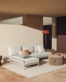 Уличный торшер Aldet на солнечных батареях терракотовый, диаметр 46 см