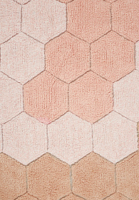 Ковер Медовые соты (розовый) d140