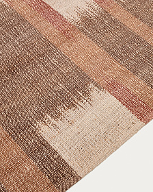 Джутовый ковер Domira с разноцветным узором икат, 200 x 300 см