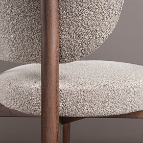 Стул Clemente ткань Loop 07, итальянский орех