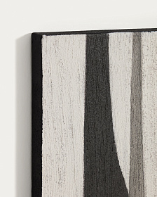 Абстрактная черно-белая картина Onure, 80 x 100 см