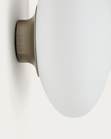 Bamila Бра из дымчатого стекла и никелированного металла Ø25 см