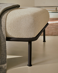 Пуф для ног Aurum цвета экрю 85 x 85 см