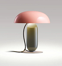 Настольная лампа Gambosa M розовый/коричнево-серый