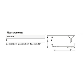 Вентилятор LUZON DC Ш1320MM белый 3 PALAS