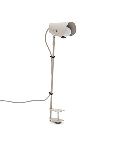 Настольная лампа Jula с зажимом из серого металла