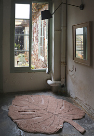 Ковер Лист монстеры - винтажный нюдовый 120*180