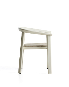 Уличный стул Erice из алюминия и шнура цвета экрю