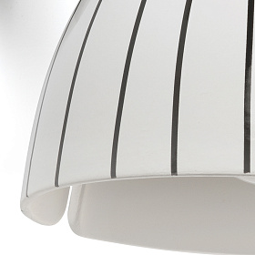 Настенный светильник Venice белого цвета в полоску ш200 1x E27