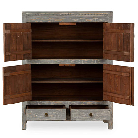 Деревянный шкаф Nasach в стиле ваби-саби