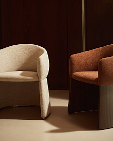 Стул Bosca из бежевой синели