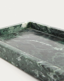 Поднос Serela из зеленого мрамора 35 x 18 см