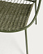 Уличный стул Atrani из оцинкованной стали и зеленой веревки